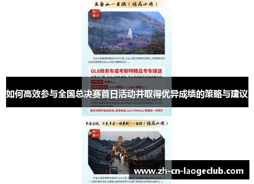 如何高效参与全国总决赛首日活动并取得优异成绩的策略与建议