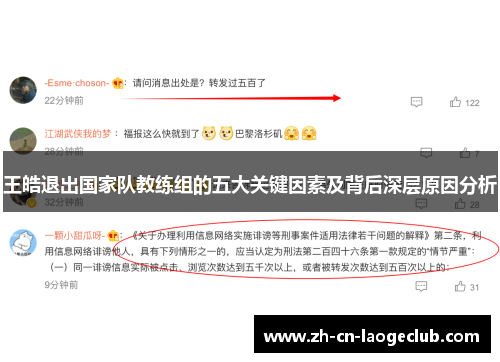 王皓退出国家队教练组的五大关键因素及背后深层原因分析 王皓退出国家队教练组的五大关键因素及背后深层原因分析