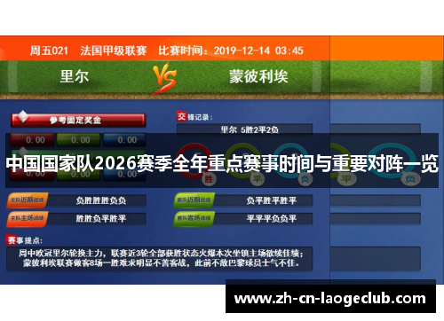 中国国家队2026赛季全年重点赛事时间与重要对阵一览 中国国家队2026赛季全年重点赛事时间与重要对阵一览